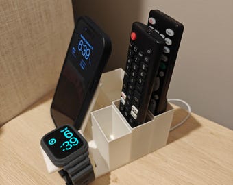 MagSafeドッキングとApple Watch充電ステーションを備えたナイトスタンドオーガナイザー