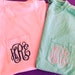 Monogrammed Comfort Colors Short Sleeve Pocket T-Shirt - Bridesmaid Gift - Monogram Tee - Unisex Pocket Tee - Short Sleeve Shirt - Gift Idea 