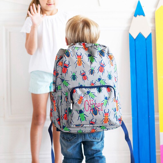Monogrammed Kids Backpack Buggy Backpack Back to School Gift