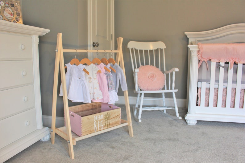 Clothing Rack Nursery Decor Dress up Station Kids Clothing Etsy