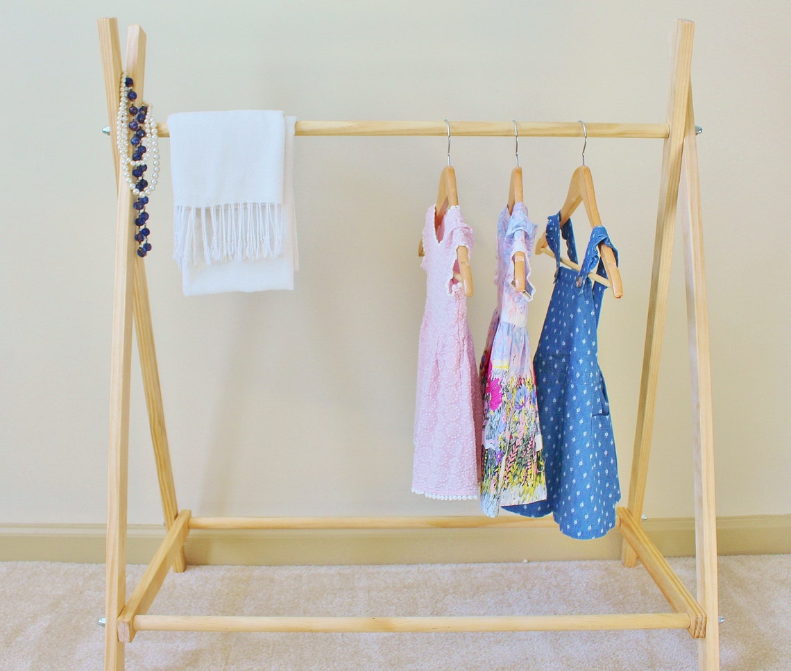 Clothing Rack Nursery Decor Dress up Station Kids Clothing Etsy
