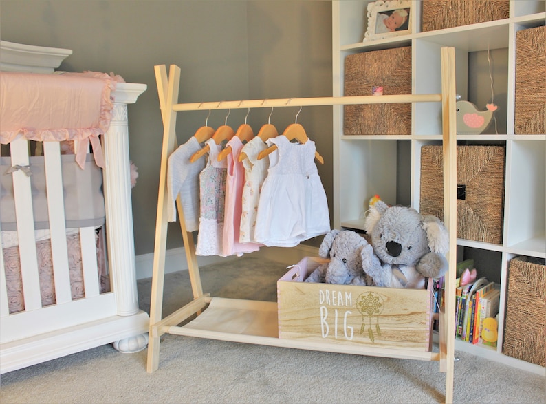 Clothing Rack Nursery Decor Dress up Station Kids Clothing Etsy