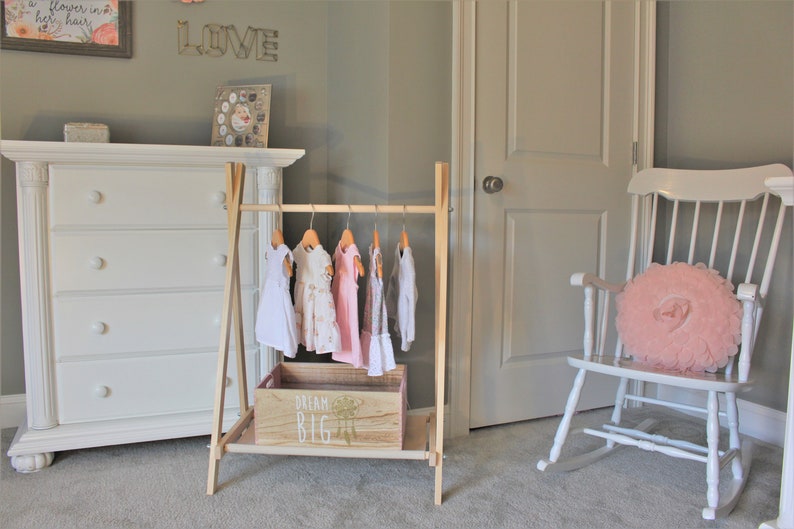 Clothing Rack Nursery Decor Dress up Station Kids Clothing Etsy