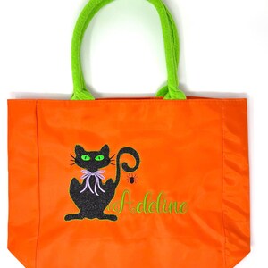 Halloween Bags, Embroidered Trick or Treat Candy Bucket