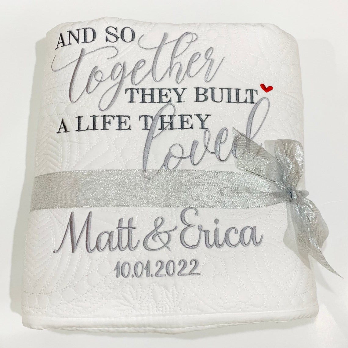 Wedding Gift Quilt Personalized Wedding Quilt Custom Wedding Etsy