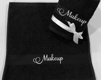 Personalized Makeup Towels, Wedding Gift, Bridal Party Gift, Custom Gift for Mom, Graduation, Birthday, Girlfriend, Teacher Appreciation