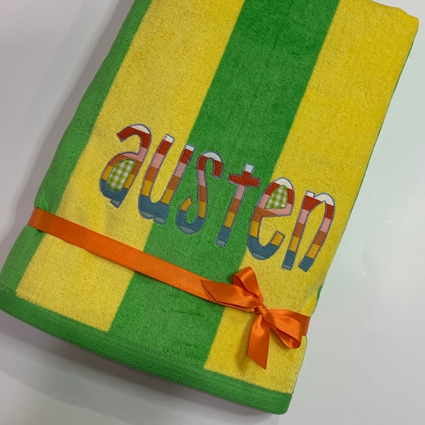 Personalized Kids Beach Towels