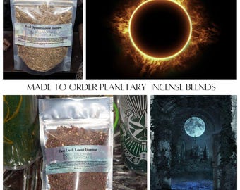 Made to Order Planetary Incense Blends