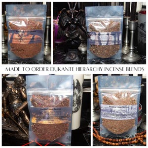 Made to Order Dukante Hierarchy Incense Blends