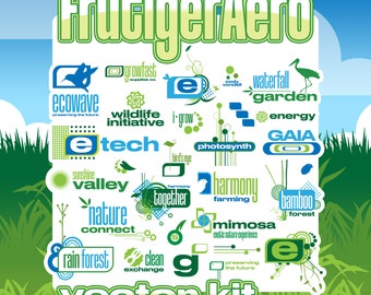 Y2K / Frutiger Aero + Metro / VectorGarden Vector Kit (80+ Assets For Logos, Clothing, Graphic Design)