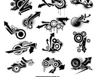 Frutiger Metro / Vectorheart Digital WildStyle Vector Kit (Photoshop + Vectors)