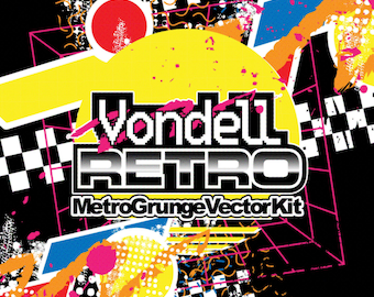 Y2K / Frutiger Retro Metro Vector Kit (125 Assets For Logos, Clothing, Graphic Design)