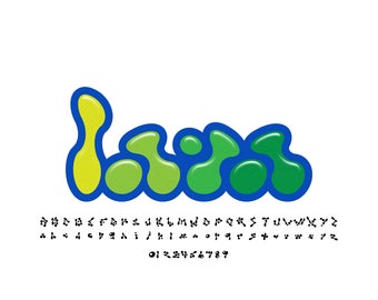 Lava Lamp (Y2K Font For Logos, Clothing, Graphic Design)
