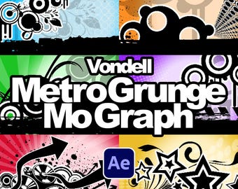 Frutiger MetroGrunge MoGraph Animation Kit [Adobe AfterEffects]