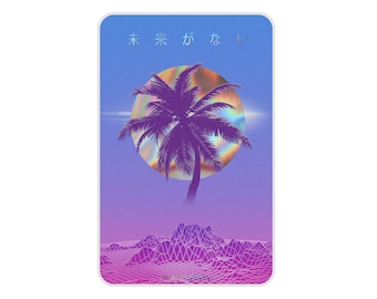 No Future 未来がない / Holographic Vinyl Sticker