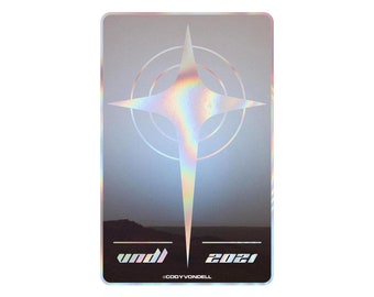 Crosstar Icon / Holographic Vinyl Sticker