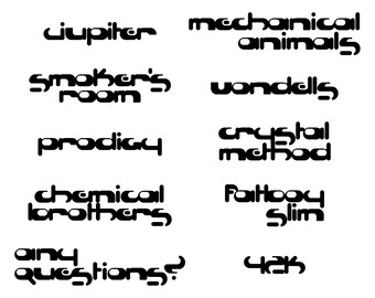 Create a custom professional y2k font for you by Gamma_group