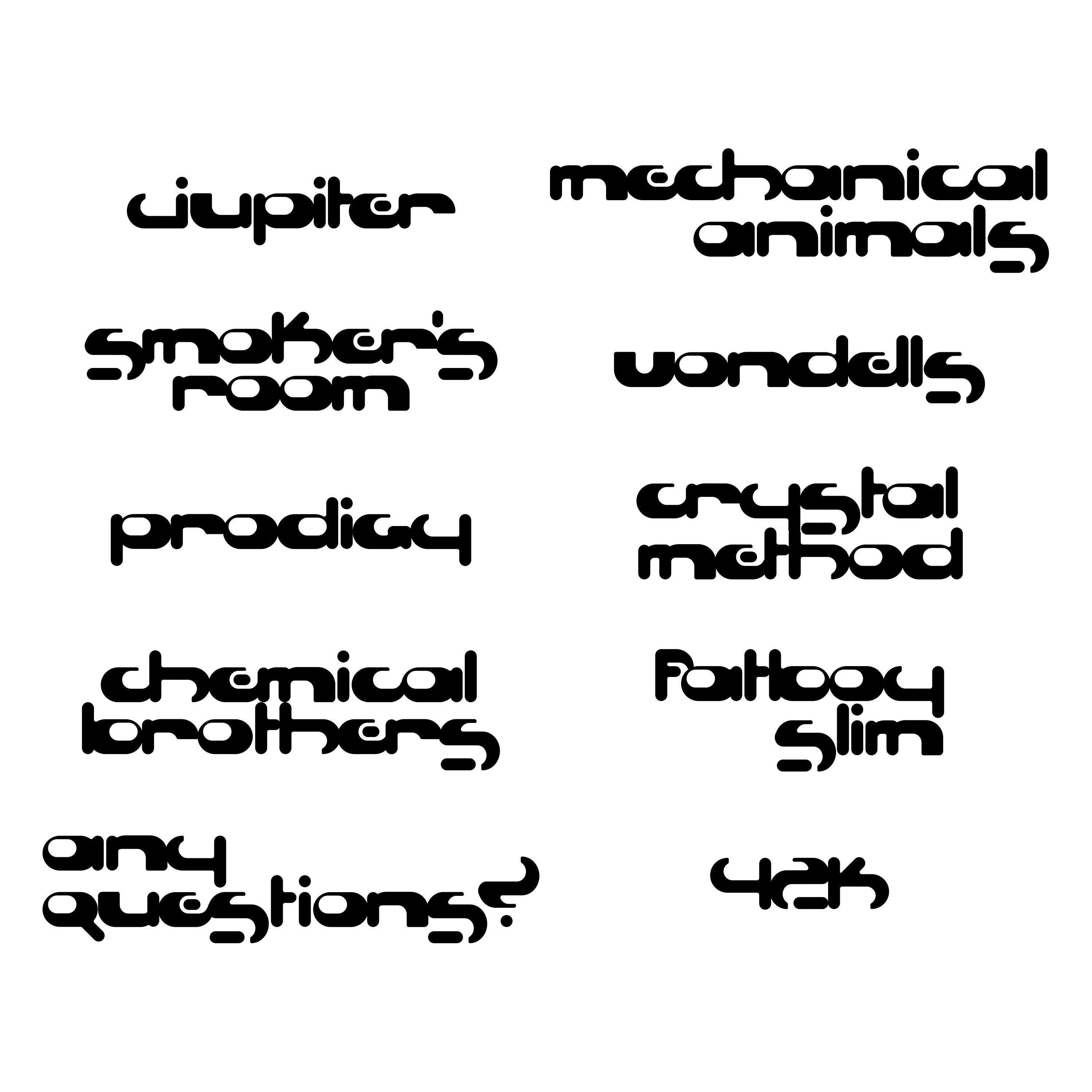 Y2K Fonts / Canva Template / Y2K Font / Streetwear Typefaces 