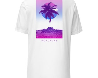 No Future 未来がない Vaporwave / Synthwave Unisex t-shirt