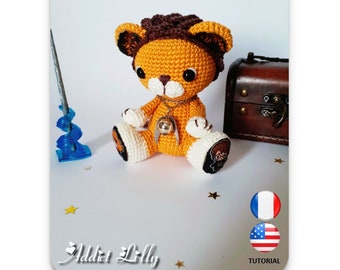 Griffon le Lion - Griffon the leo - Tutoriel PDF - Crochet - Amigurumi