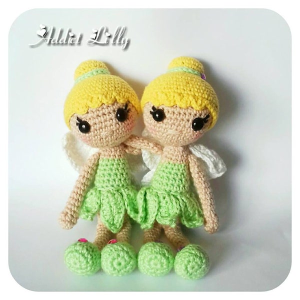 Mini Fée - Tutoriel PDF - Crochet - Amigurumi - Bijou de sac