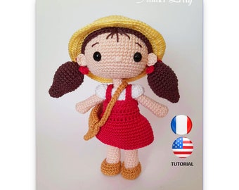 Inspiration Mei - Poupée au crochet - Crochet Doll - Patron au crochet - Fichier PDF - Explications FR/US- Amigurumi