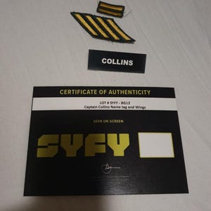 Battlestar Galatica Original Screen Used Captain Collins Props