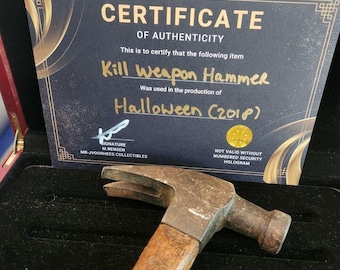 Halloween 2018 Original Production Used Michael Myers Kill Hammer Movie Prop