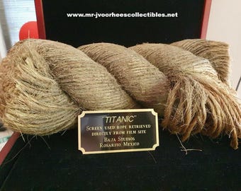 Titanic 1997 Original Screen Used Ship Deck Rope Movie Prop