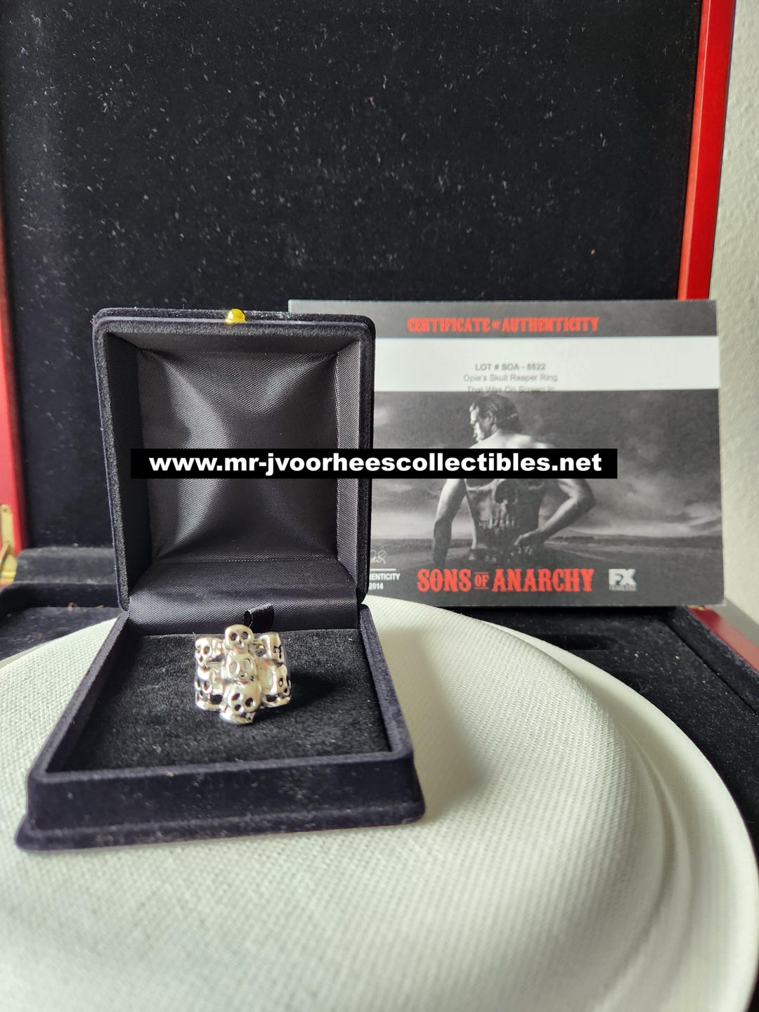 SOA Sons of Anarchy Original Screen Used Opie Skull Reaper Ring Movie ...