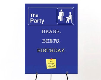 The Office Birthday Party Decoration - The Office Party Welcome Sign - Office Party Decor - Instant Download Printables