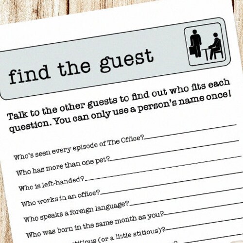 The Office Bachelorette Party Game the Office Bridal Shower Etsy