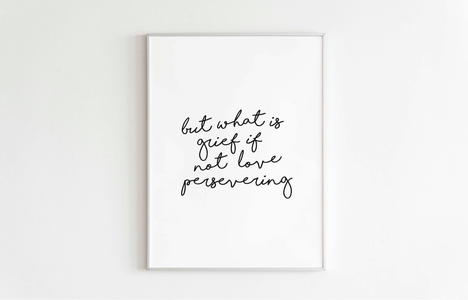 But What is Grief If Not Love Persevering Poster Wandavision Etsy UK