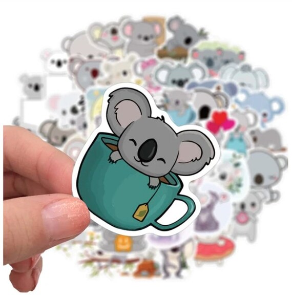 Koala Sticker Pack / Cute Stickers / Laptop Koala Stickers / Etsy