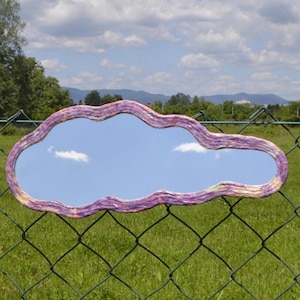 WAVY CLOUD MIRROR, Wavy Wall Mirror, Baby Room Mirror, Cloud Wall Decor, Irregular Mirror, Modern Mirror, Asymmetrical Mirror, Cloud Mirror