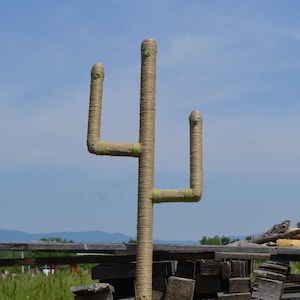 2 HEMP ROPE CACTI, Jute Cat Scratcher, 2 Wall Mounted Cat Scratcher, Cat Wall Furniture, Hemp Cat Bridges, Cacti Cat Furniture, Large Cactus