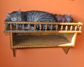 HANGING CAT BED, Wall Hanging Cabinet Shelf, Indoor Gardening, Large Hanging Plant Holder, Key Boxes, Hanging Cat Bed, Rustic Kitchen Decor