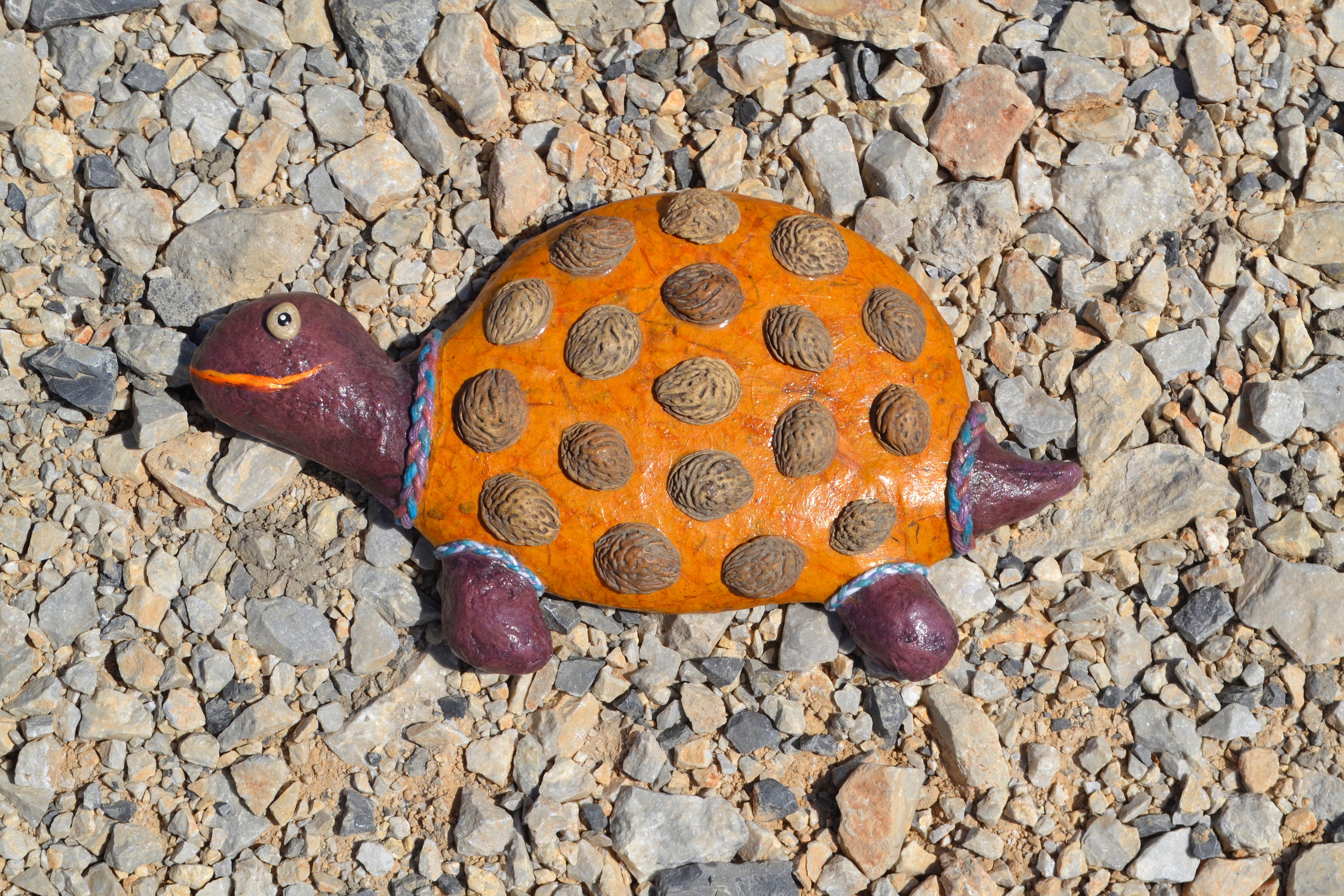BROWN TURTLE Tortuga de papel mache Tortuga colgante de | Etsy