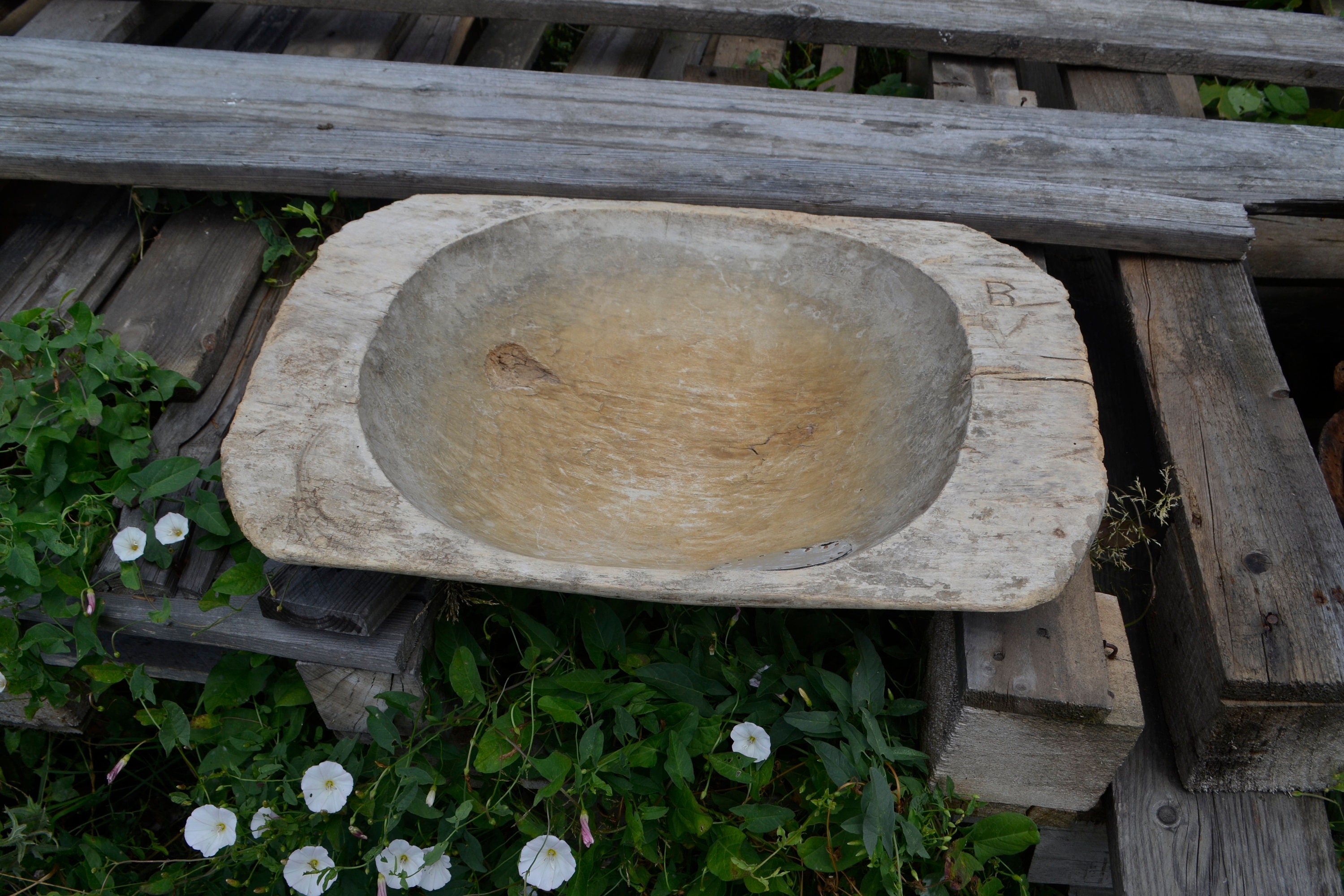 WOODEN SINK STRUGANKA Wooden Bowl Rustic Bowl Primitive Etsy