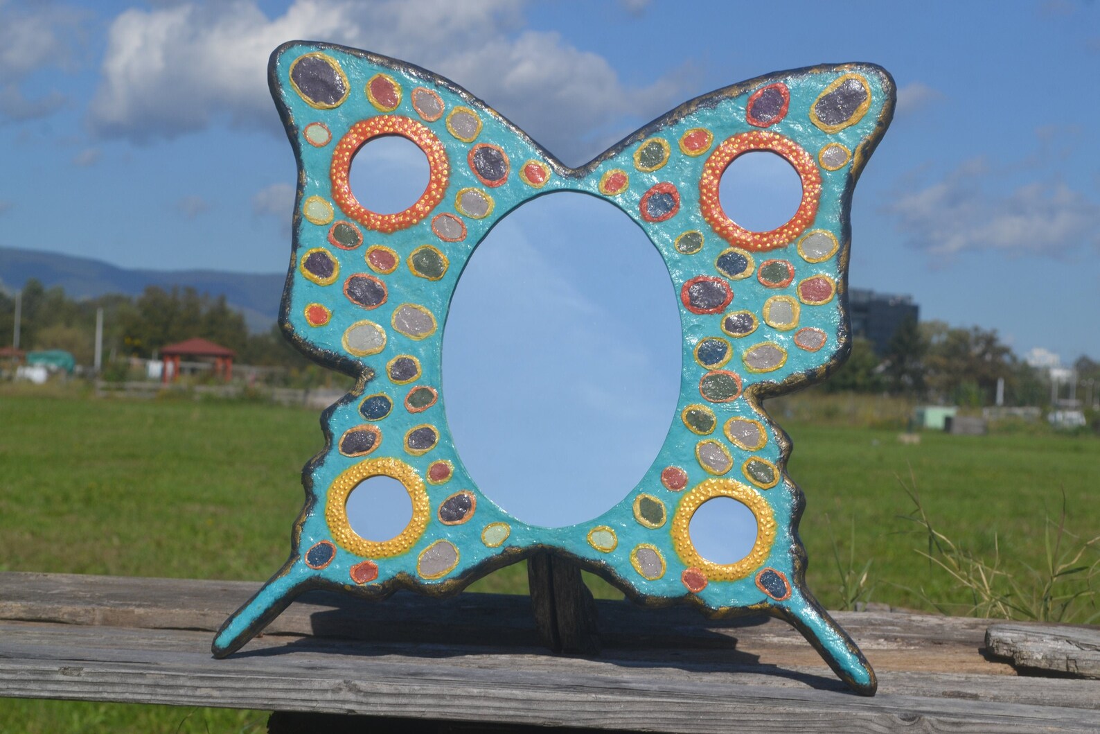 LARGE BUTTERFLY MIRROR Wall Mirror Decorative Mirror Etsy