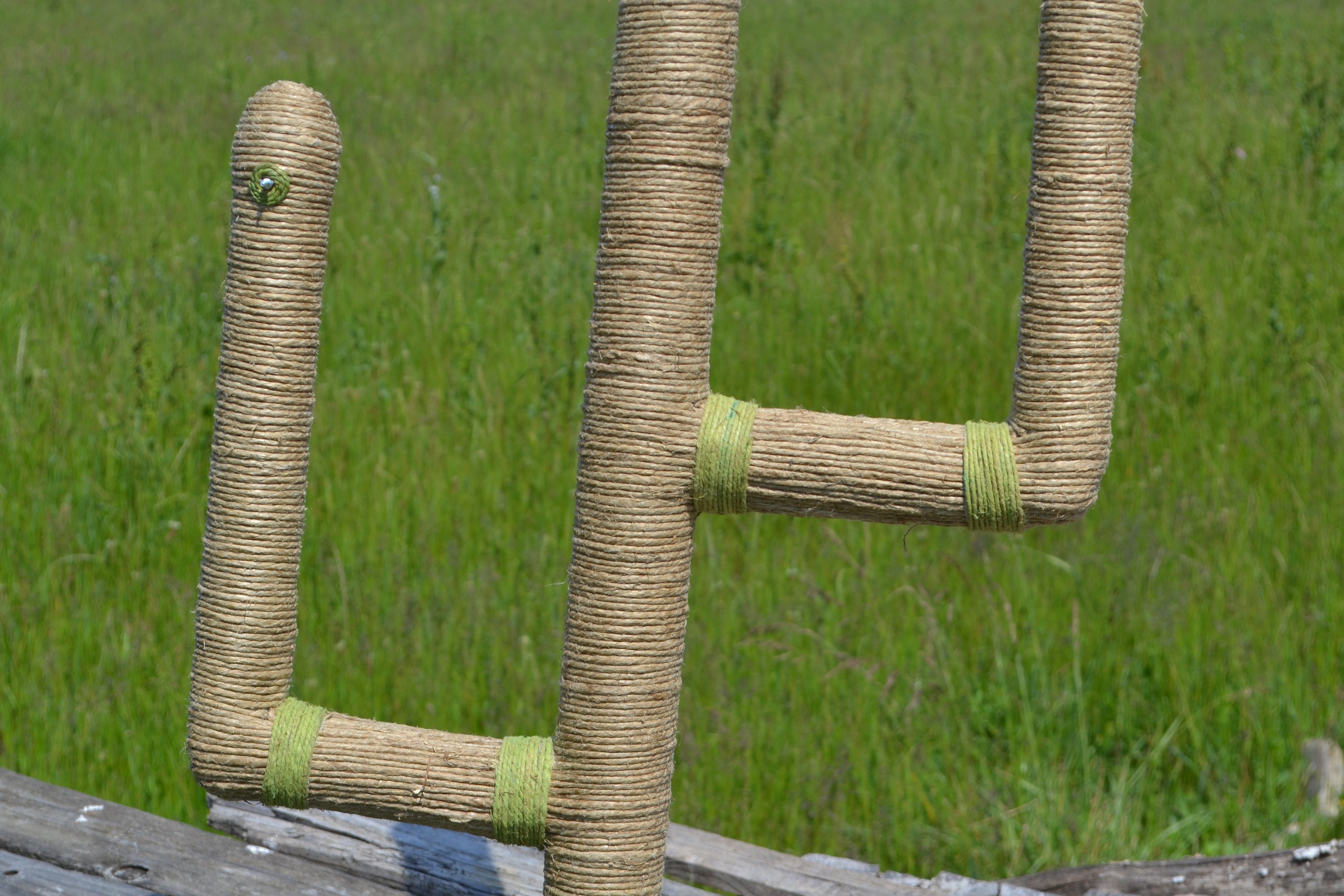 2 HEMP ROPE CACTI Jute Cat Scratcher 2 Wall Mounted Cat Etsy