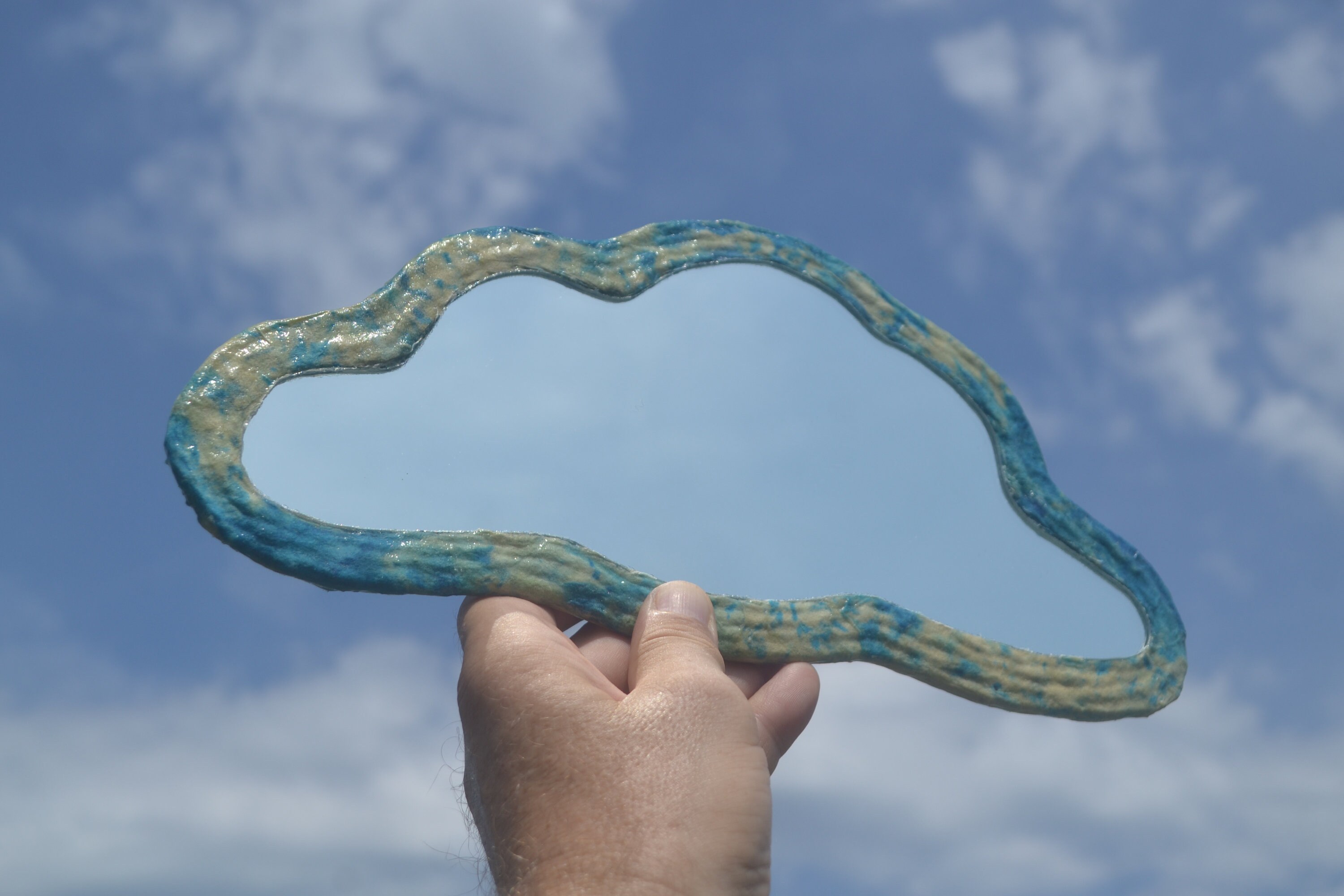WAVY CLOUD MIRRORS Wavy Wall Mirror Baby Room Mirror Cloud Etsy UK