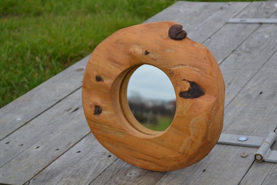 LIVE EDGE MIRROR, Vintage Wooden Mirror, Croatian Antiques, Rustic Wooden Mirror, Country Home Decor, Hanging Mirrors, Decorative Mirrors