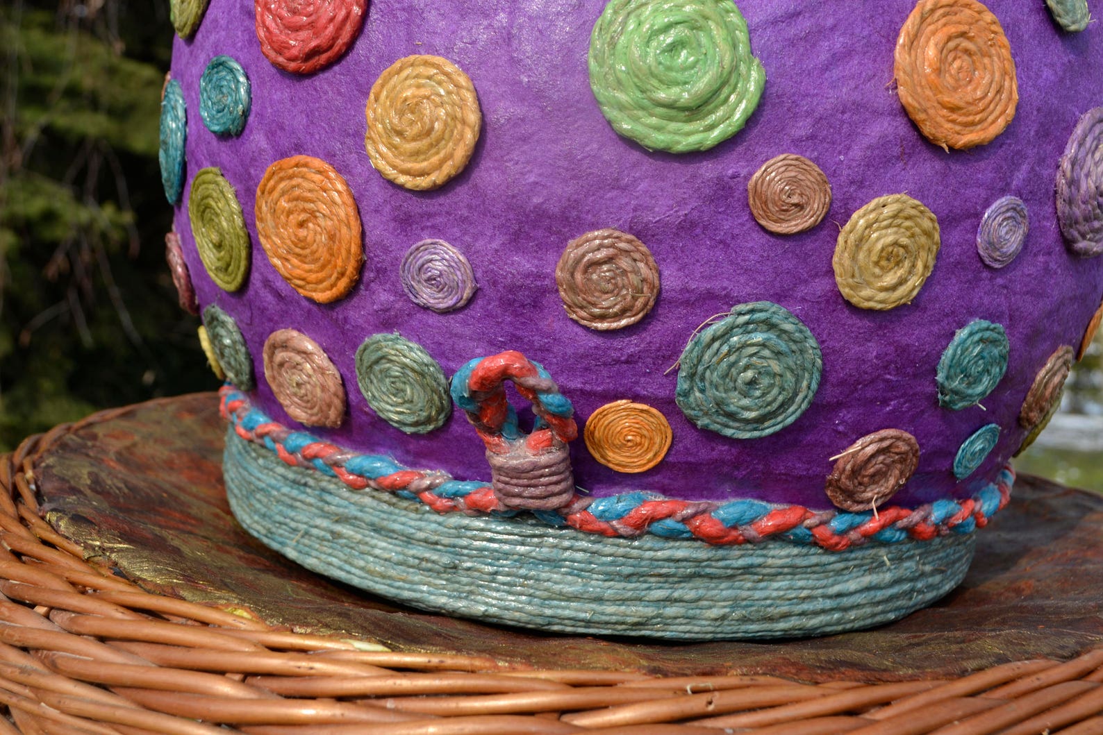 GIANT PAPER MACHE Jar Cat Cave Wall Hanging Plant Holder Etsy