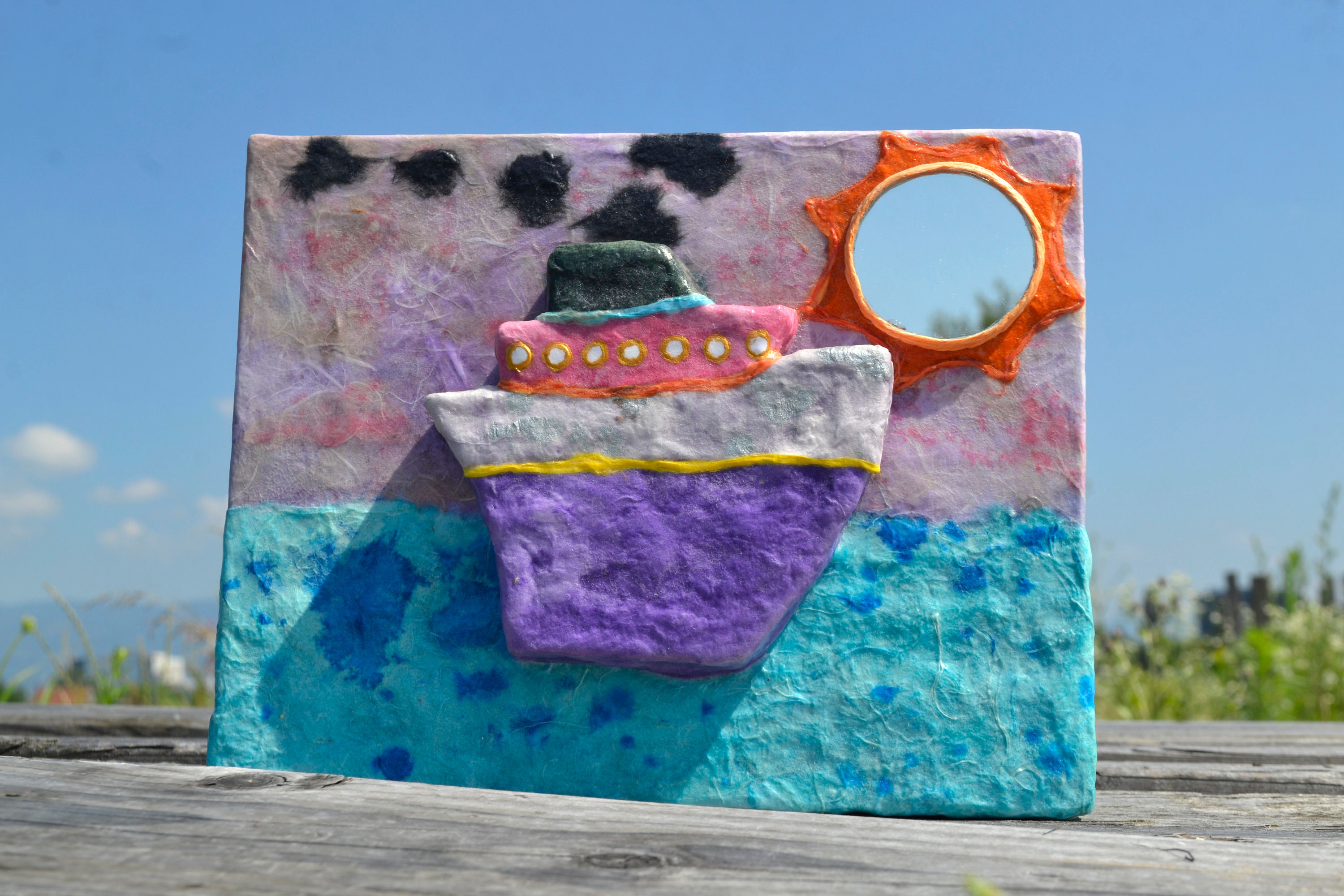 DECORATIVE WALL HANGING, Sail Boat Wall Art, Beach Wall Decor, Nautical