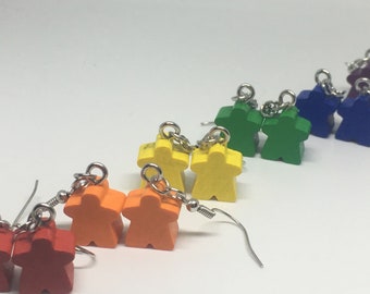 12mm Meeple Earrings