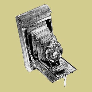 Hawkeye Camera print; Vintage Camera; Wall Art; Print; Fine Art Print; Film Camera; Folding Camera; Eastman Kodak; Digital Print