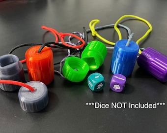 Disc Dice Protective Hard Case v2 (The tube)!!! for Disc Golf