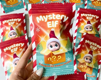 Mystery Elf Blind Bag Christmas Surprise Toy For Kids Holiday Collectible Stocking Stuffer Gift