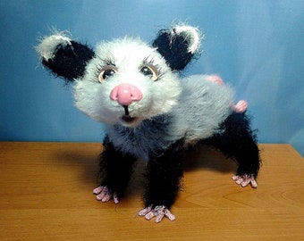realistic stuffed opossum